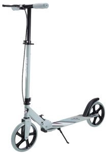 קורקינט שני גלגלים מתקפל לילדים ונוער Urban Classic Pro גלגלי 200 מ"מ ובלם יד - אפור