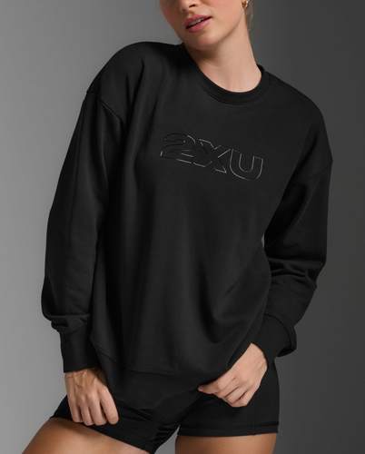 חולצה ארוכה Form French Terry Crew BLK/WHT