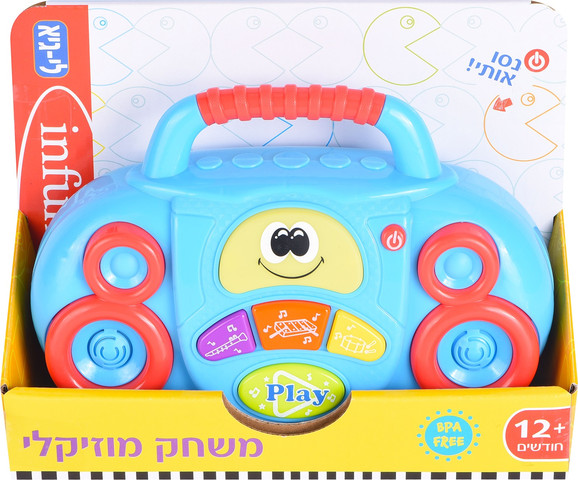 צעצוע מוזיקלי עם אורות וצלילי כלי נגינה Infantino