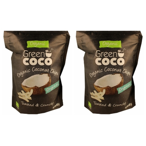  זוג חטיף שבבי קוקוס אורגני קלוי קלאסי – Green COCO (2x80 גרם)