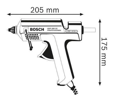 אקדח דבק חם GKP 200CE מבית BOSCH בוש