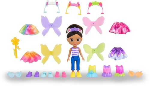 ערכת אופנה והלבשה קסומה של גבי פיירילנדיה מבית בית הבובות של גבי 23 חלקים