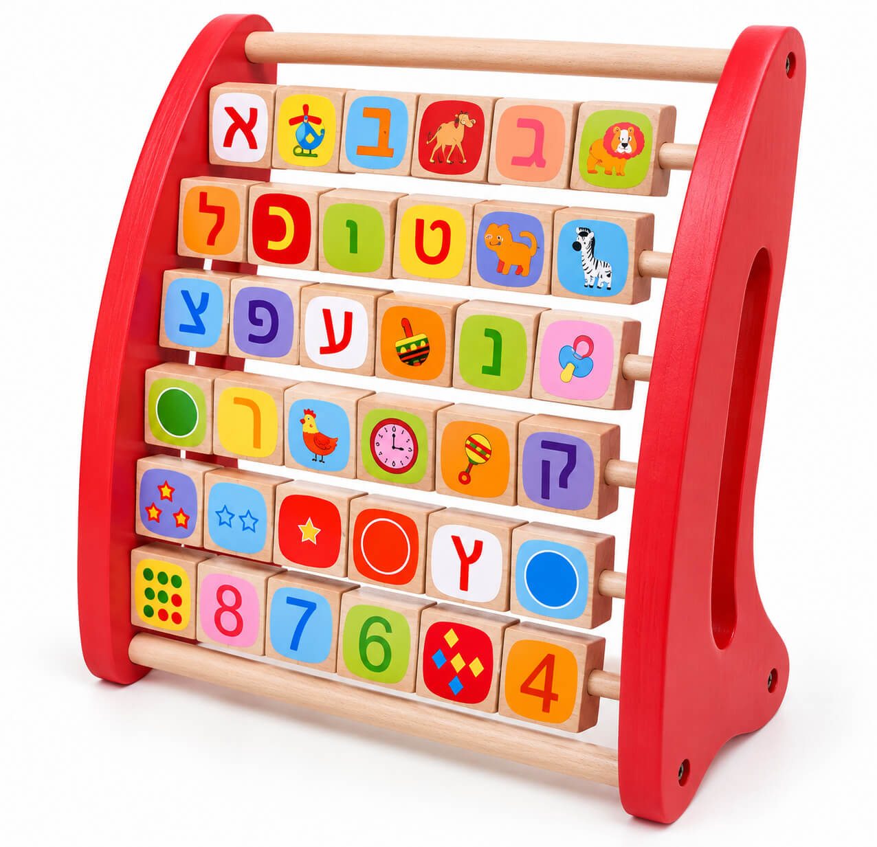 חשבוניית עץ ללימוד אותיות ומספרים Pit Toys