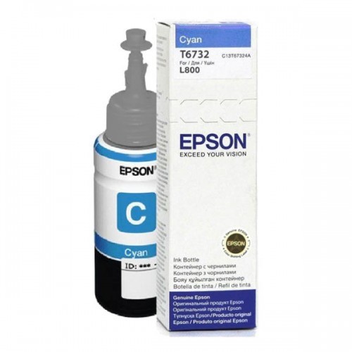 דיו למדפסת EPSON T6732 ציאן מקורי (70מ