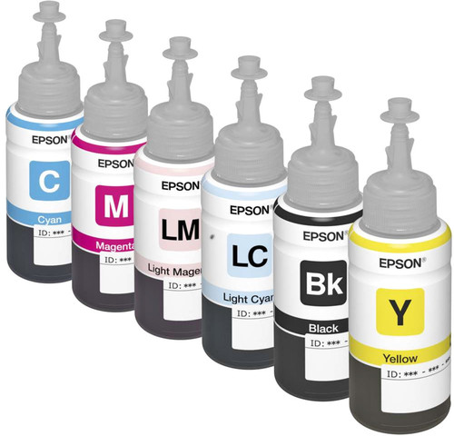 סט מיכלי דיו מקוריים 70 מיליליטר למדפסת EPSON T6731 / T6732 / T6733 / T6734 / T6735 / T6736 