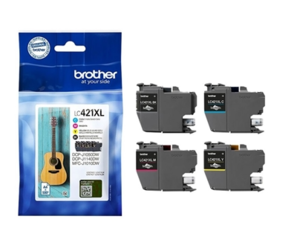 סט ראשי דיו מקורי Brother LC421XL