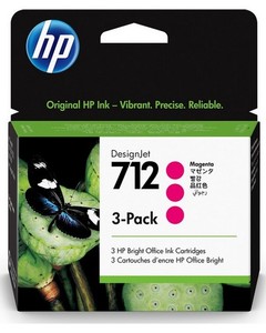 ראשי דיו אדומים מקוריים 3 בחבילה HP 712M 3ED78A (29 מ"ל ליח