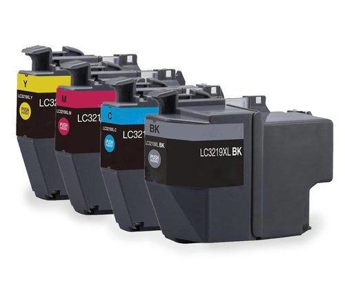 סט 4 ראשי דיו תואמים Brother LC3219XL