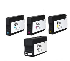 סט ראשי דיו תואמים HP 950XL+951XL