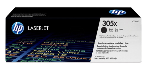 טונר לייזר שחור מקורי HP 305X CE410XBK (4,000 דפים)