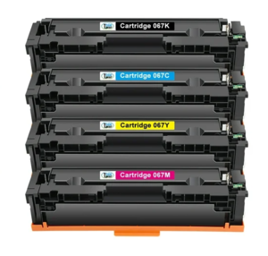 סט טונרים תואמים CANON 067 (תפוקת דפים 1,350 דף בשחור, 1,250 דף בצבע )