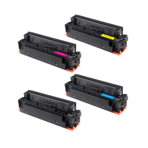סט טונרים תואמים Canon CRG046H - כמות גדולה (תפוקת דפים בצבע 5,000 דף ובשחור 6,300 דף)