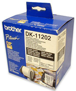 מדבקות מקוריות 62*100 מ"מ BROTHER DK-11202 (כמות 300 יח