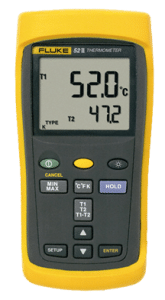 מד טמפרטורה עם מגע (Dual Input) Fluke 52 II