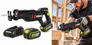 מסור חרב נטען 20V ירוק BRUSHLESS WU501.9 WORX [ סוללה + מטען ]