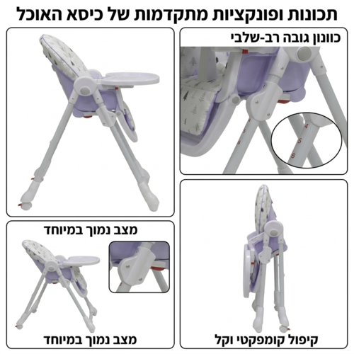 כסא אוכל  HONEY ברושים