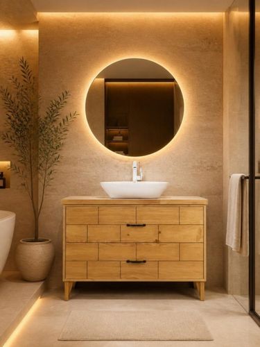 ארון אמבטיה בריק בחדר רחצה – להמחשה