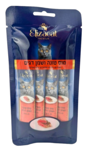 אליזקט שלוק טונה ושמן דגים 60 גר