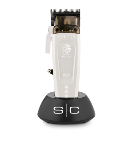 מכונת תספורת מקצועית StyleCraft SABER 2.0 בצבע לבן – מנוע EON Brushless