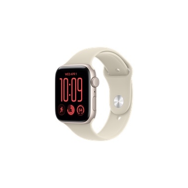 שעון Apple Watch SE 3 GPS 44mm Starlight Aluminium Case with Sand Sport Band - S/M