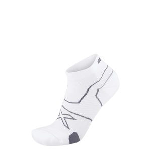 גרבי ריצה מרופדות רבע Vectr Cushion 1/4 Crew Socks WHT/GRY