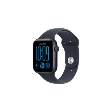 שעון Apple Watch SE 3 GPS 44mm Midnight Aluminium Case with Navy Blue Sport Band - S/M