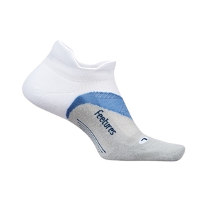 Feetures   Elite Light Cushion Tab No Show White Tide M