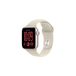 שעון Apple Watch SE 3 GPS + Cellular 40mm Starlight Aluminium Case with Sand Sport Band - M/L