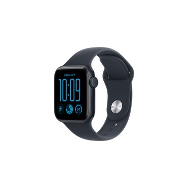 שעון Apple Watch SE 3 GPS + Cellular 40mm Midnight Aluminium Case with Navy Blue Sport Band - S/M