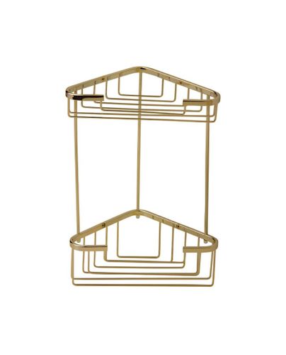 סבוניה רשת פינתית כפולה סימונס 22x22 זהב מט - TEVEL
