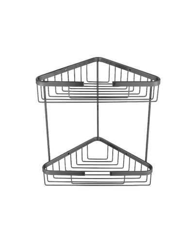 סבוניה רשת פינתית כפולה סימונס 22x22 בלאק מטאל - TEVEL