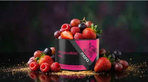 MONO 30 HOOKAHRISH MIX - מונו ענבים פטל תות