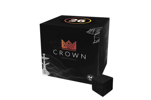 פחם קוקוס קראון 26.26.26 CROWN - קרטון 20 ק