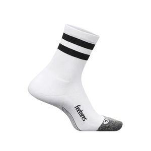 גרבי ריצה Feetures Elite Light Cushion Mini Crew White High Top Str