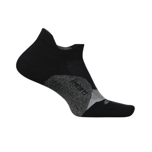 Feetures Elite Light Cushion No Show Tab Black גרבי ריצה