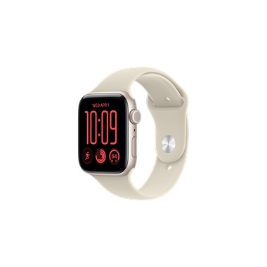 שעון Apple Watch SE 3 GPS + Cellular 44mm Starlight Aluminium Case with Sand Sport Band - S/M