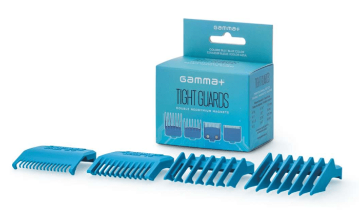 סט 4 מסרקי הגבהה מגנטיים כפולים בצבע כחול Gamma+ TIGHT GUARDS