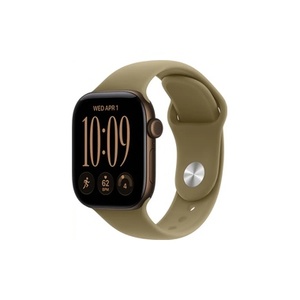 שעון Apple Watch Series 12 GPS 42mm Dark Bronze Aluminium Case with Olive Sport Band - M/L