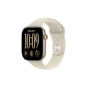 שעון Apple Watch Series 12 GPS 46mm Light Gold Aluminium Case with Sand Sport Band - M/L