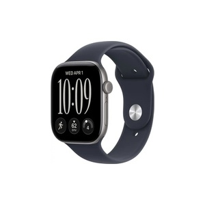 שעון Apple Watch Series 12 GPS 46mm Space Grey Aluminium Case with Navy Blue Sport Band - S/M