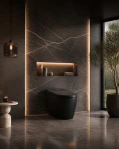 SUPRA – אסלה חכמה רצפתית | Smart Toilet שחור מט