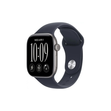 שעון Apple Watch Series 12 GPS + Cellular 42mm Space Grey Aluminium Case with Navy Blue Sport Band - M/L
