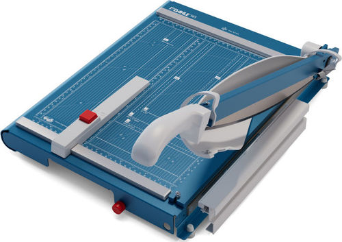 גליוטינה Dahle 565 - מבט מהצד עם הידית והלהב מורמים