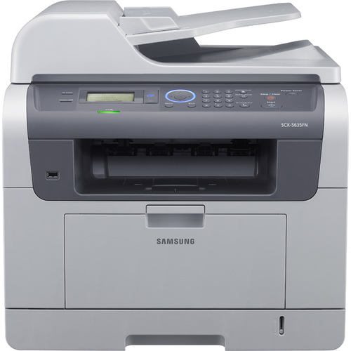 מדפסת לייזר משולבת שחור-לבן Samsung SCX-5635FN, מבט חזית