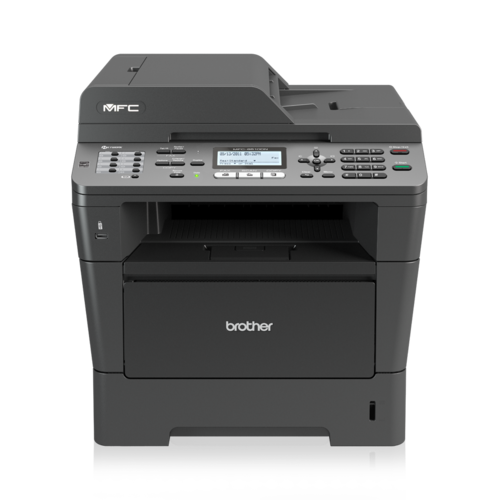 מדפסת לייזר שחור-לבן משולבת Brother MFC-8510DN, מבט חזית