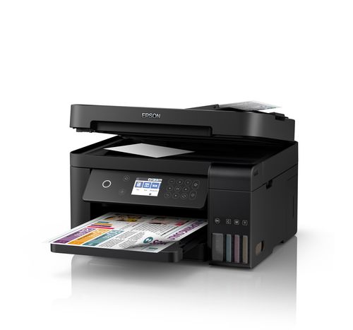 מדפסת משולבת הזרקת דיו צבעונית Epson EcoTank L6170 עם מזין מסמכים - מבט אלכסוני