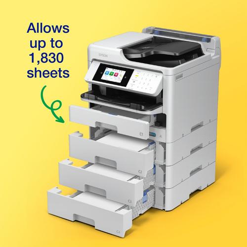 מדפסת משולבת צבע Epson WorkForce Pro WF-C5890DWF - עם מגשי נייר נוספים פתוחים