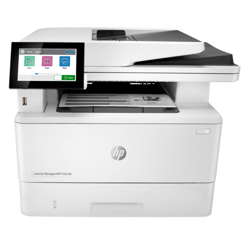 מדפסת לייזר משולבת HP LaserJet Managed MFP E42540 – מבט חזית