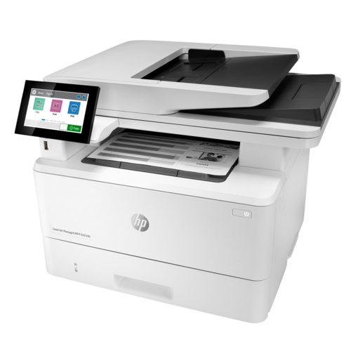 מדפסת לייזר משולבת HP LaserJet Managed MFP E42540 – מבט אלכסוני משמאל
