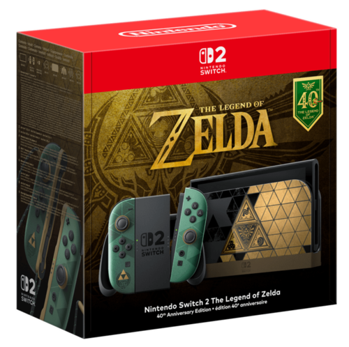 קונסולת Nintendo Switch 2 The Legend of Zelda 40th Anniversary Edition מהדורה מיוחדת 